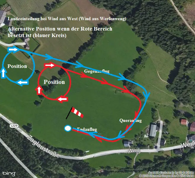 Bild 5: Alternative Position bei viel Flugbetrieb