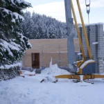 Flugschulgebäude in Arbeit (Foto Austriafly)